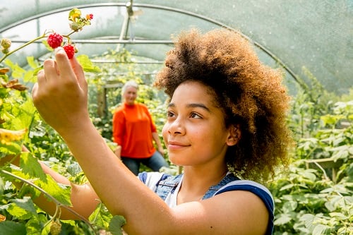 Girl Gardening